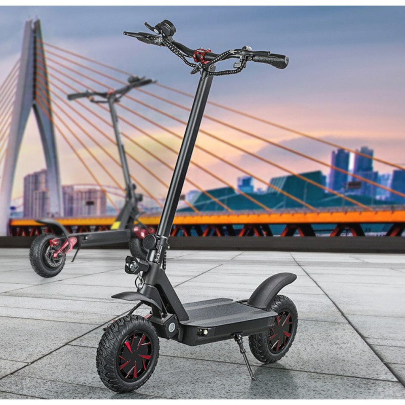 AERIUM Ecorider 3600 W Dual off-road elektromos roller, fekete