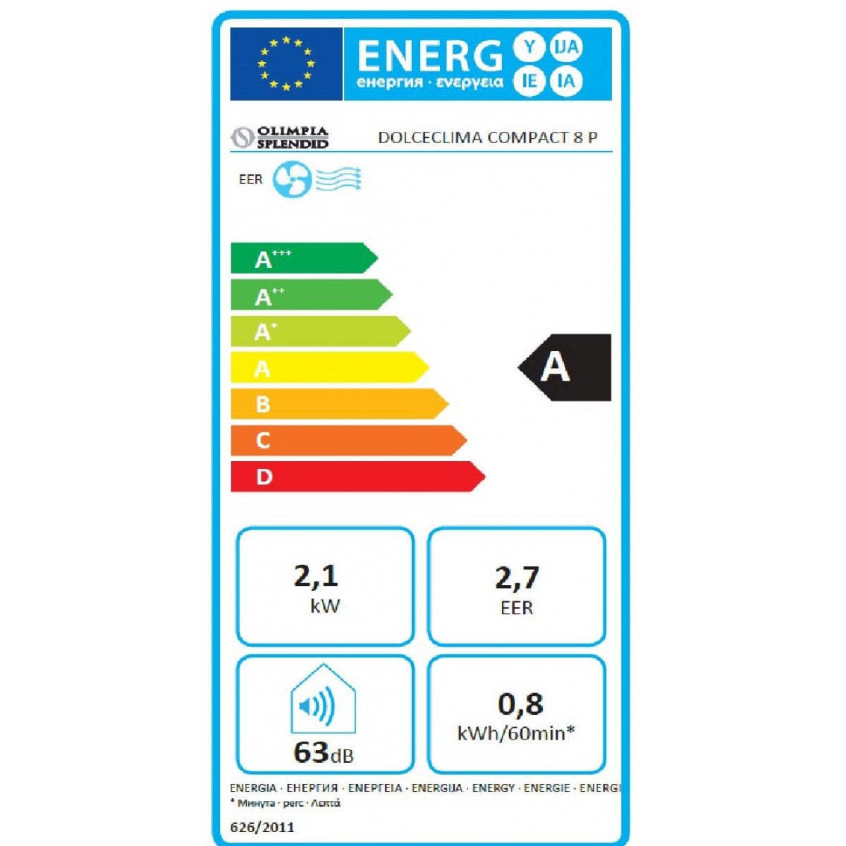 Olimpia Splendid Compact 8P mobil klíma
