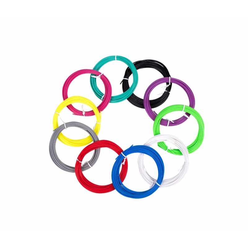 AERIUM csere filament 3D tollhoz, 1,75 mm PLA, 5 méter × 10 szín