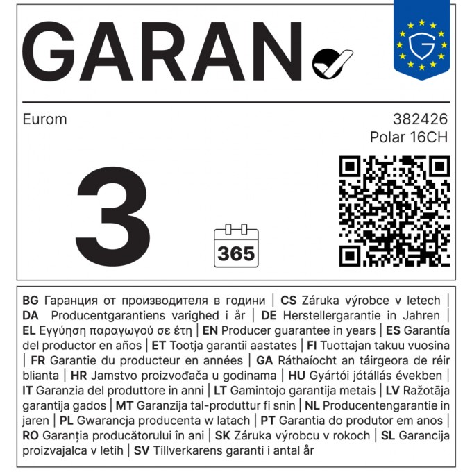 EUROM Polar 16CH mobil klíma