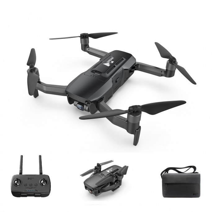 AERIUM Hubsan Blackhawk 2 GPS 4K Combo fekete drón - 2 akku
