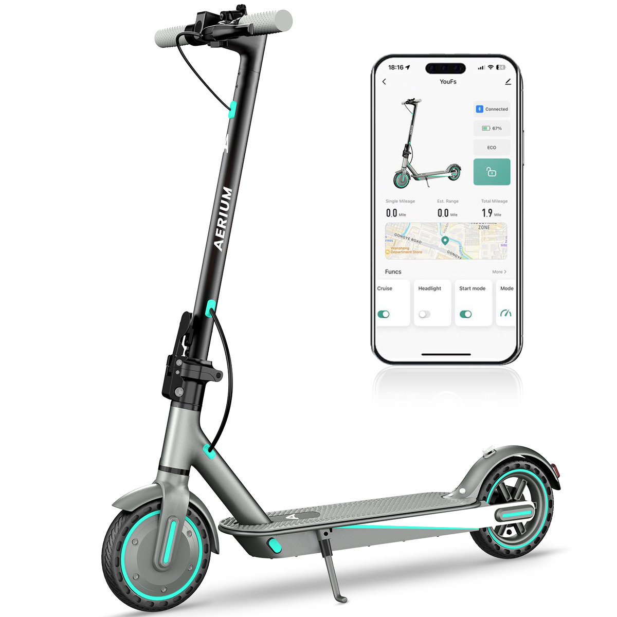 AERIUM T350 PRO elektromos roller, kék Értékelések