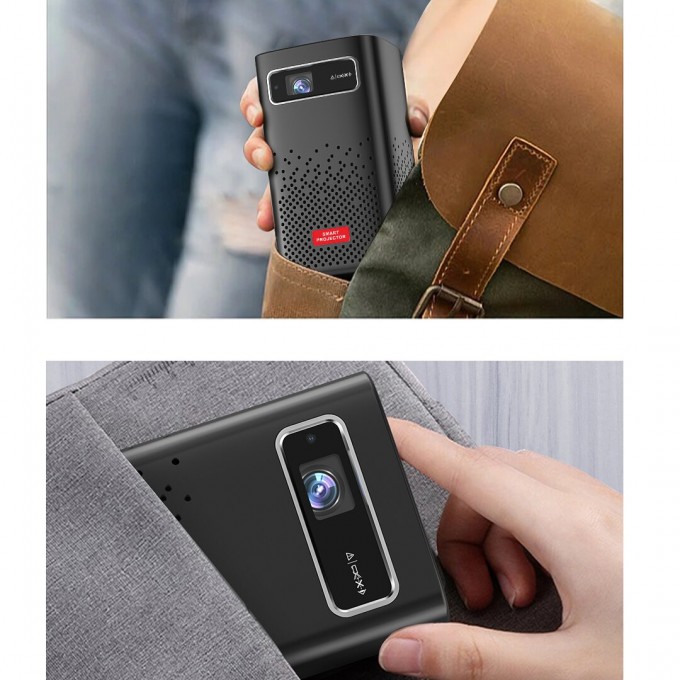 AERIUM P8000 DLP Wi-Fi Super Bass mini hordozható projektor akkumulátorral