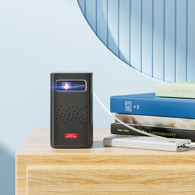 AERIUM P8000 DLP Wi-Fi Super Bass mini hordozható projektor akkumulátorral