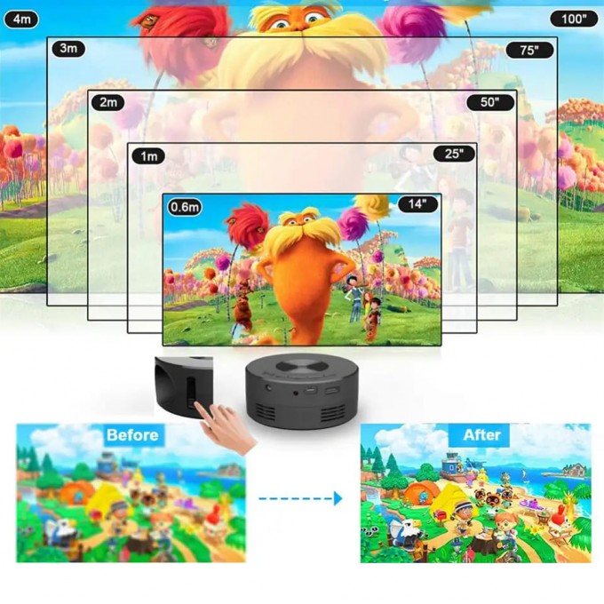 Mini projektor gyerekeknek AERIUM 180P LED