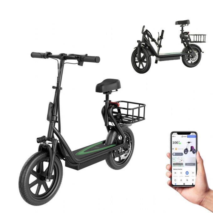 AERIUM AOVO PRO COMFORT V2 elektromos roller, fekete
