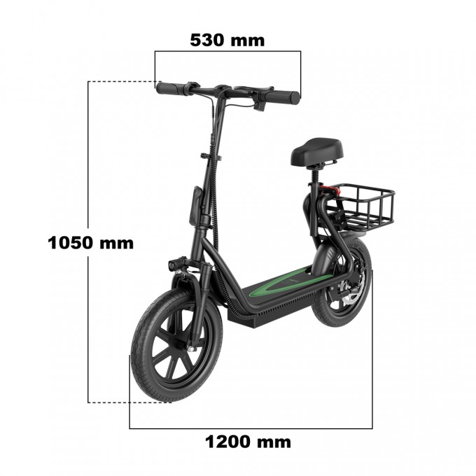 AERIUM AOVO PRO COMFORT V2 elektromos roller, fekete