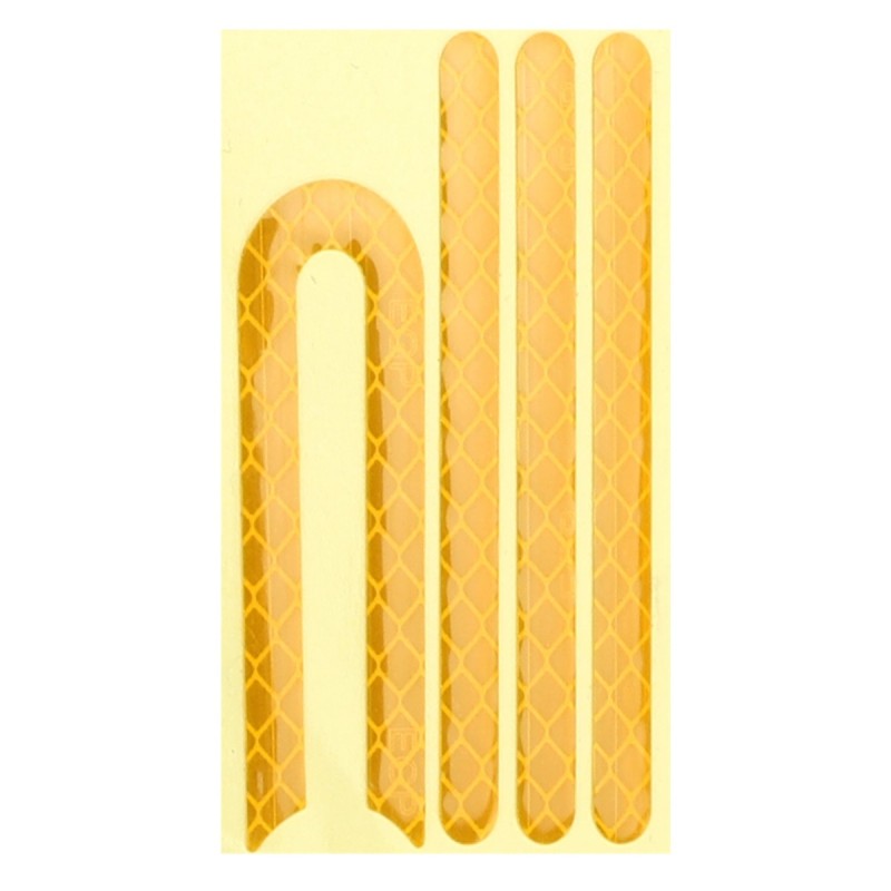 Sárga színű csere öntapadós fényvisszaverők szett elektromos rollerekhez