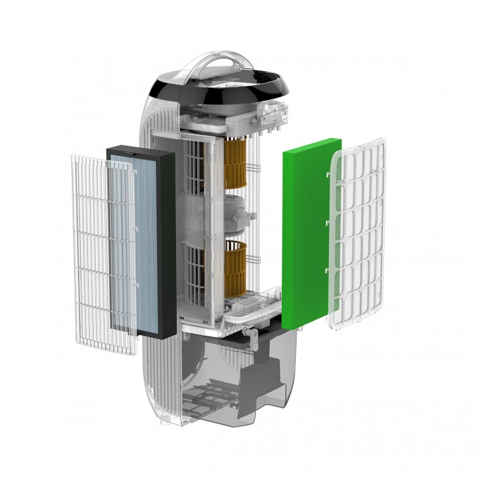 Léghűtő, légtisztító, párásító és ventilátor AERIUM TotalCare 4in1 H13WIFI