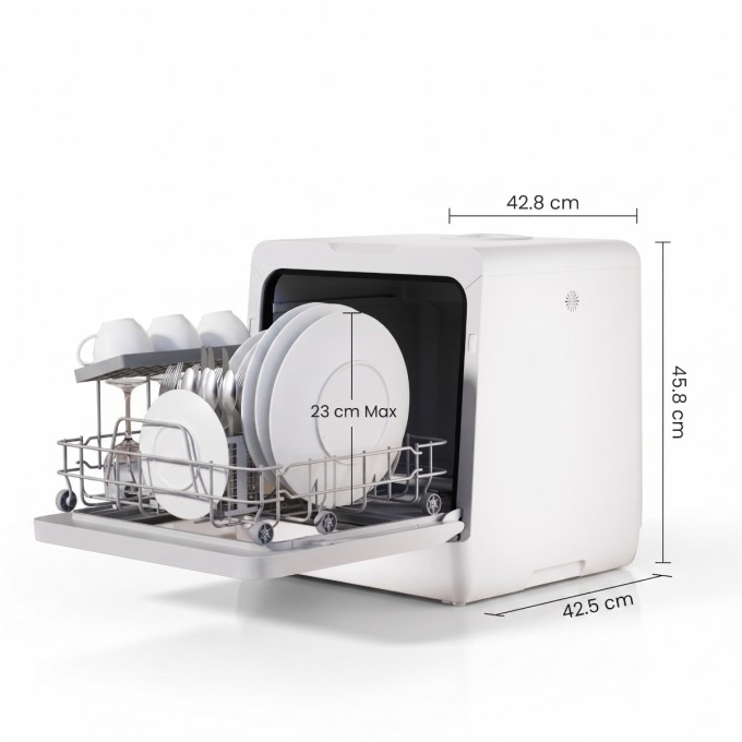 AERIUM GlassView 6P Compact asztali mosogatógép AERIUM GlassView 6P Compact asztali mosogatógép