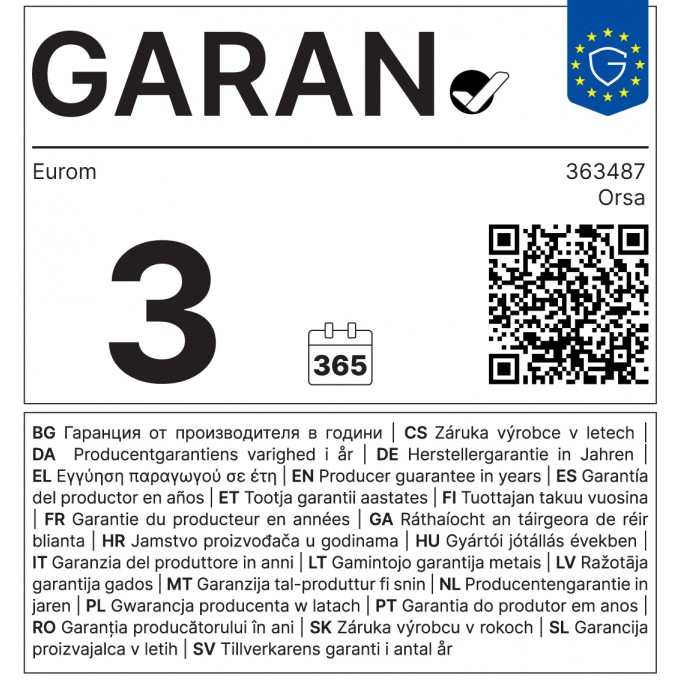 Elektromos kandalló EUROM Orsa