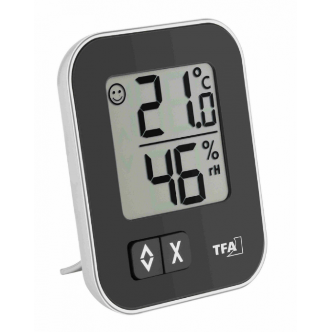 TFA 30.5026.01 MOXX digitális hőmérő páratartalom-mérővel - fekete