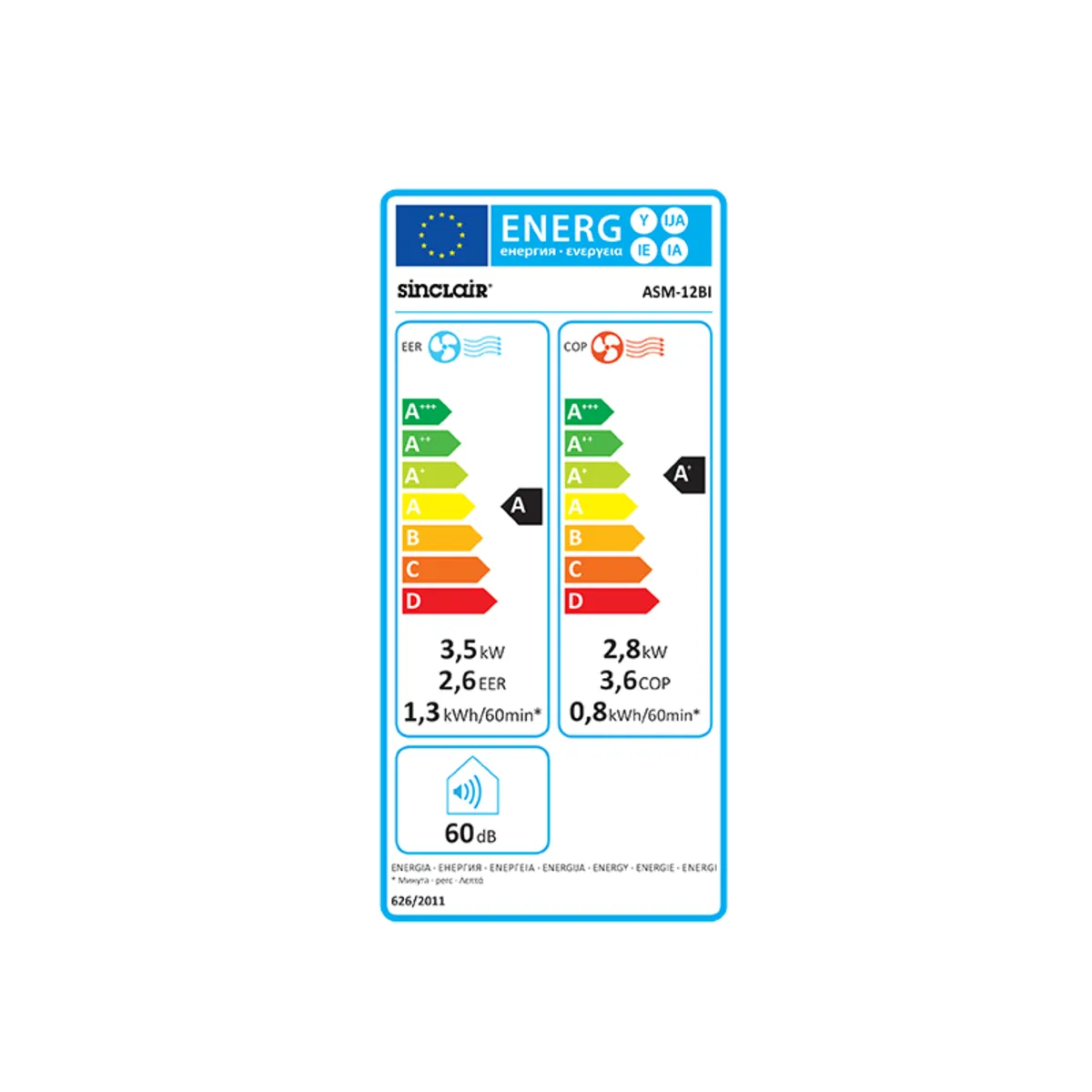Klíma Sinclair ASM-12BI Klíma Sinclair ASM-12BI