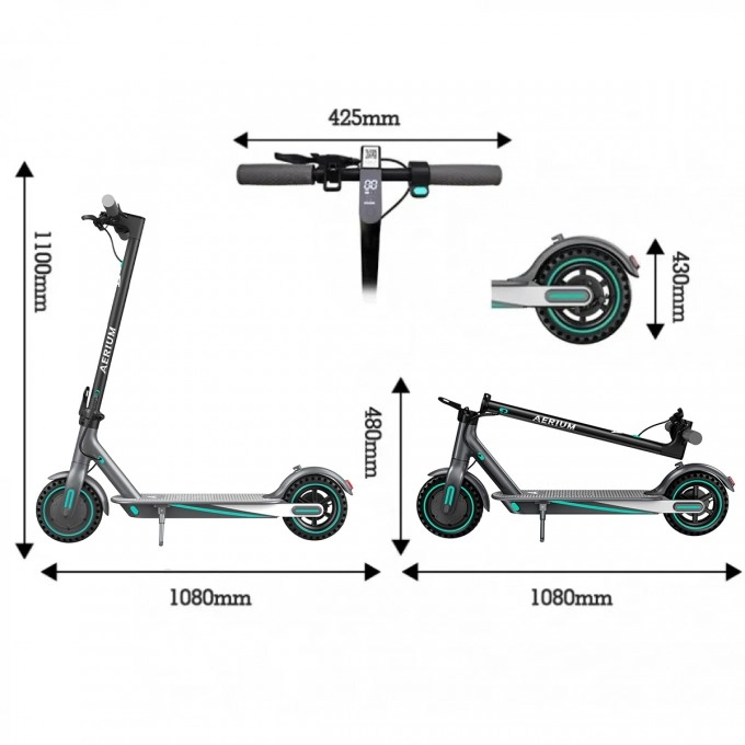 AERIUM T350 PRO elektromos roller, kék