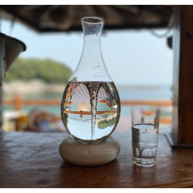 Karaffe MAYU Swirl GREYSTONE