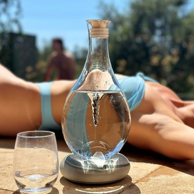 Karaffe MAYU Swirl GREYSTONE