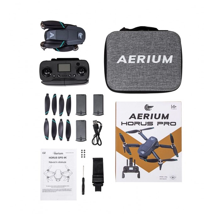 AERIUM HORUS PRO GPS 4K drón - 3 akku
