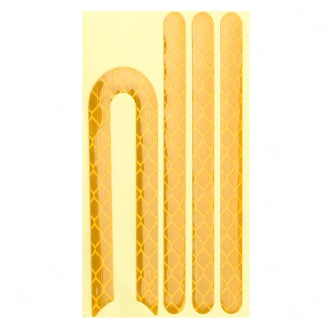 Sárga színű csere öntapadós fényvisszaverők szett elektromos rollerekhez